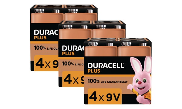 Duracell Plus Power 9v Packet Med 12