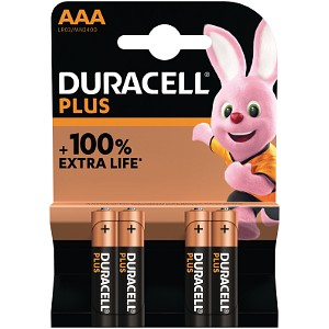 Duracell Plus Power AAA 4 Packs Batterier