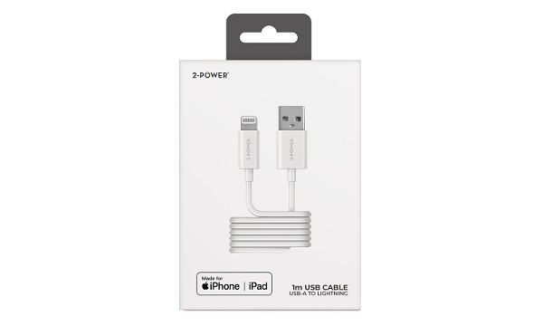 2-Power 1M USB-A to Lightning USB Cable