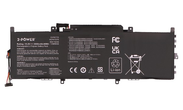 C41N1715 Batteri (4 Cells)