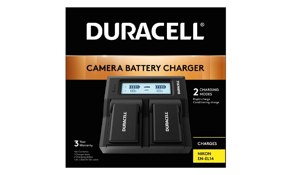 D5300 Nikon EN-EL14 Dubbel batteriladdare