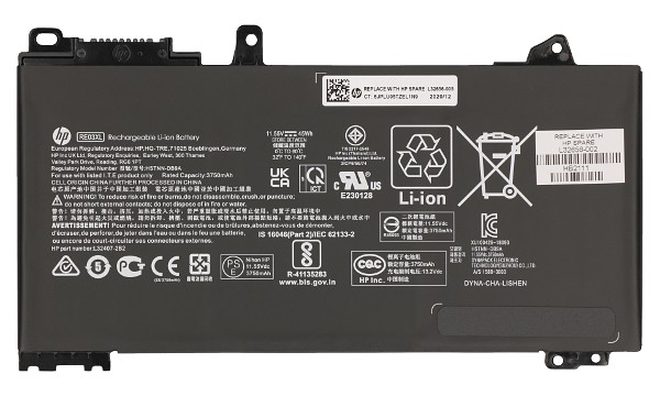 ProBook 455r G6 Batteri (3 Cells)