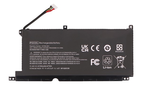 Gaming Pavilion 15-dk0127TX Batteri (3 Cells)