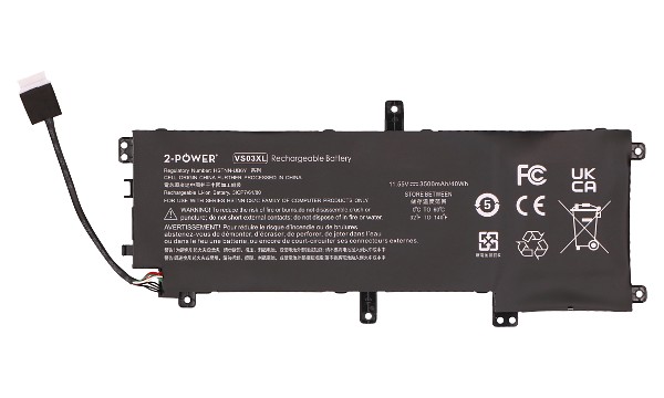  ENVY 15-as000nc Batteri (3 Cells)