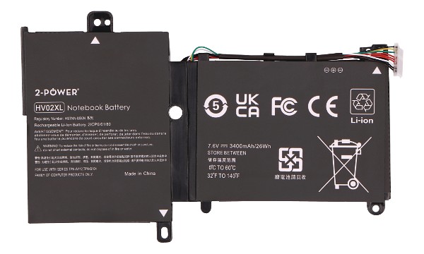 Pavilion x360 11-k151la Batteri (2 Cells)