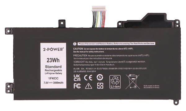 Latitude 7200 2-in-1 Batteri (2 Cells)