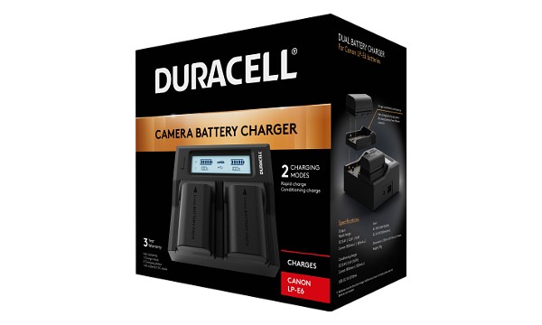 XC10 Canon LP-E6N Dubbel batteriladdare