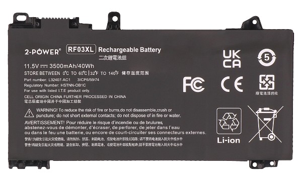 RF03XL Batteri (3 Cells)